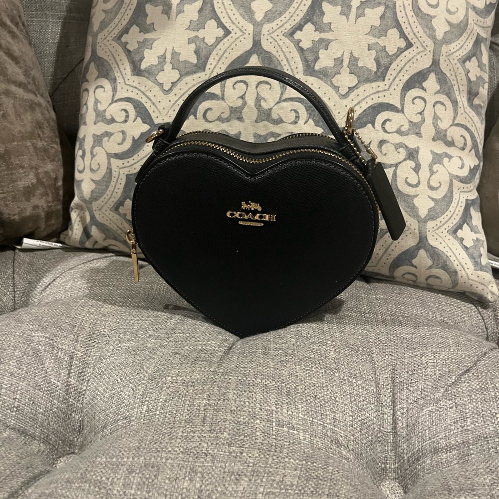 Coach Black Heart Mini Bag